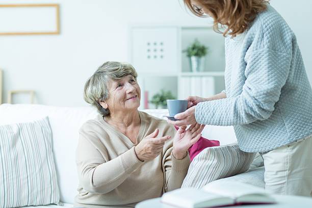 istock Daughter caring about elder mother 507211224