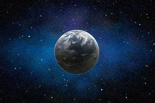 istock Planet Earth in starry and dusty space illuminated by sun 507212002