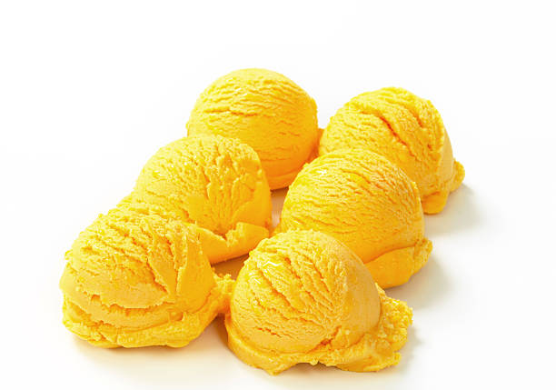 istock Scoops of yellow ice cream 507212756