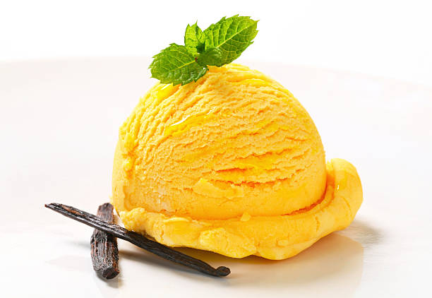 istock Scoop of yellow ice cream 507213194