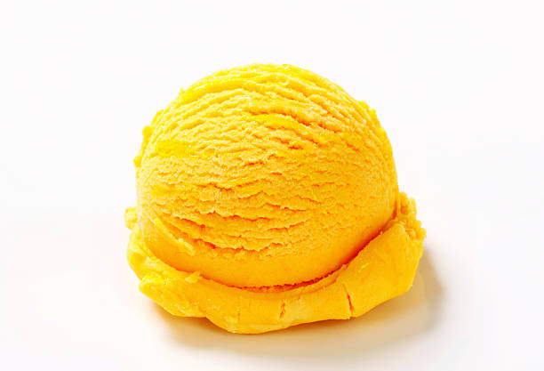 istock Scoop of yellow ice cream 507213242