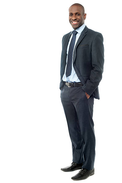 istock Happy business executive isolated on white 507213263