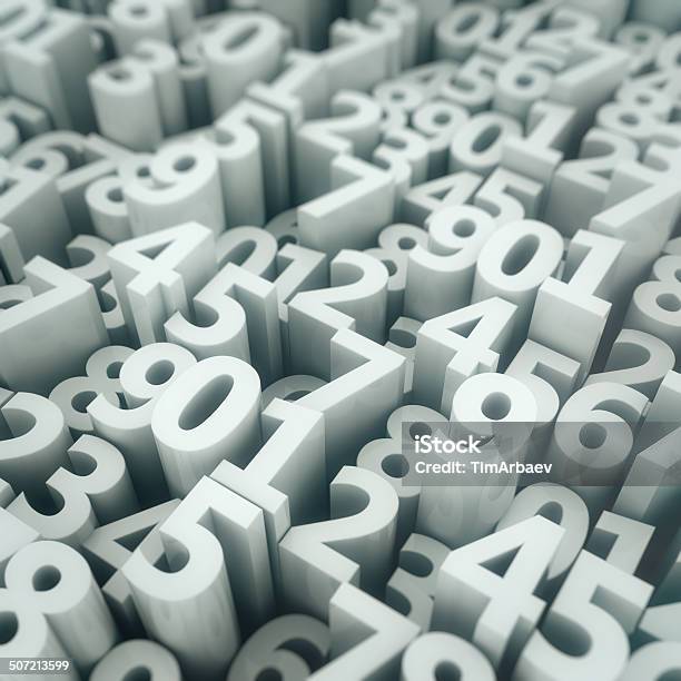 Digits Matrix Stock Photo - Download Image Now - Number, Backgrounds, Mathematical Symbol