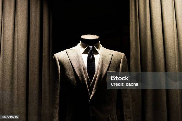 Business Suit Store Stock Photo - Download Image Now - Haute Couture, Window Shopping, Black Color