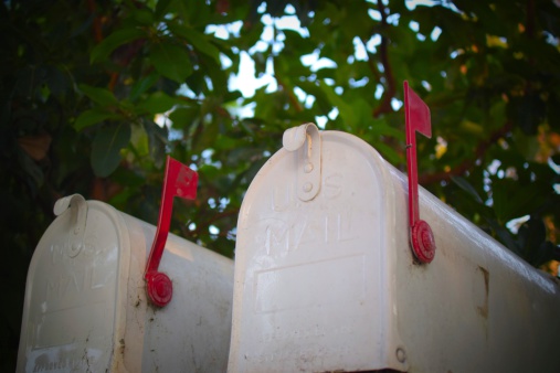 Old style mailbox on the street