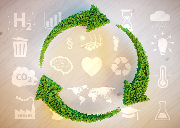 Sustainable development concept Sustainable development concept carbon dioxide photos stock pictures, royalty-free photos & images