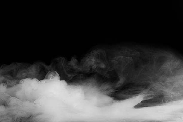 istock Abstract fog or smoke move on black color background 507217912
