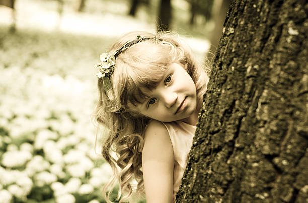 istock beautiful girl in spring forrest 507218028