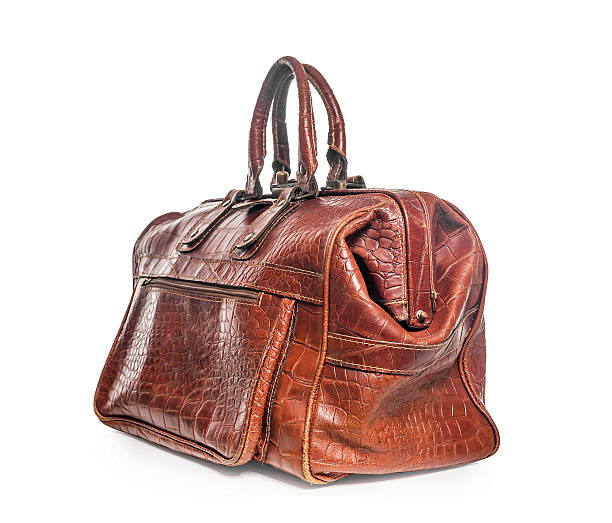 istock Brown travel bag 507218804