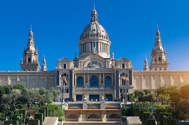 palau nacional, em barcelona - mnac - fotografias e filmes do acervo