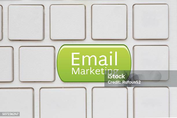 Email Marketing Button On Computer Keyboard Stock Photo - Download Image Now - Achievement, Business, Business Strategy