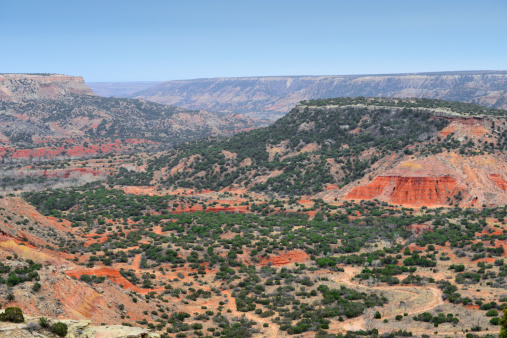 Palo Duro Canyon State Park, Texas, USA: view over the second largest canyon in the USA Texas, part of the Caprock Escarpment, known as \