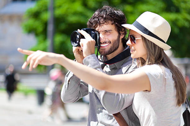 istock Tourists taking a photo 507239407