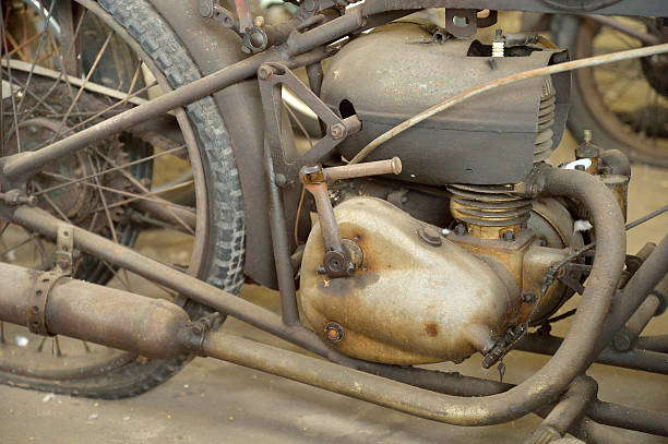 istock The old, rusty motorcycle detail 507239825