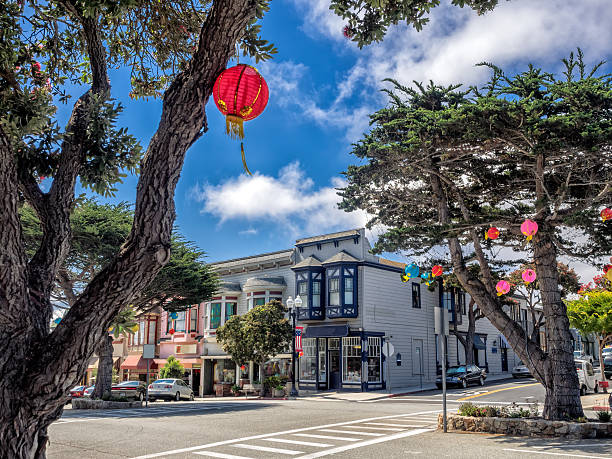 Old style building in Pacific Grove, Monterey, California, USA