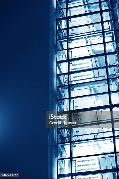 Modern Business Building Staircase Stock Photo - Download Image Now - Abstract, Architecture, Blue