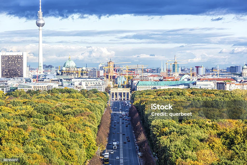Skyline von Berlin - Lizenzfrei Brandenburger Tor Stock-Foto