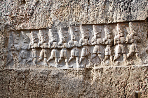 Yazılıkaya was a sanctuary of Hattusa, the capital city of the Hittite Empire, 