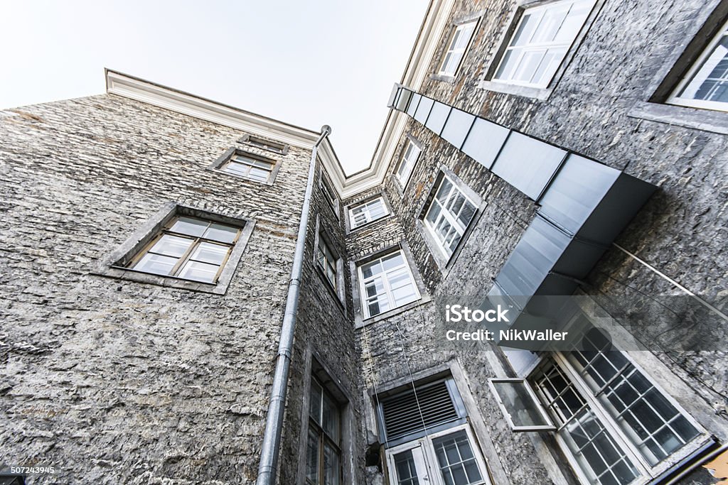 Old town in Tallinn, Estonia Baltic country, old town (Tallinn, Estonia) Aerial View Stock Photo