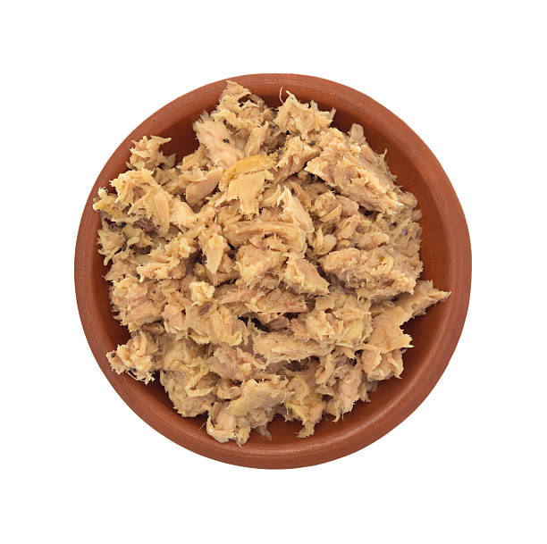 istock Lemon pepper tuna in a small bowl top view 507249014