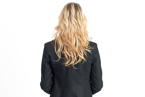 Back View of Young Businesswoman
