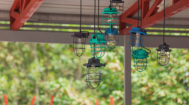 istock Retro lamps, iron bars, frayed 507254048