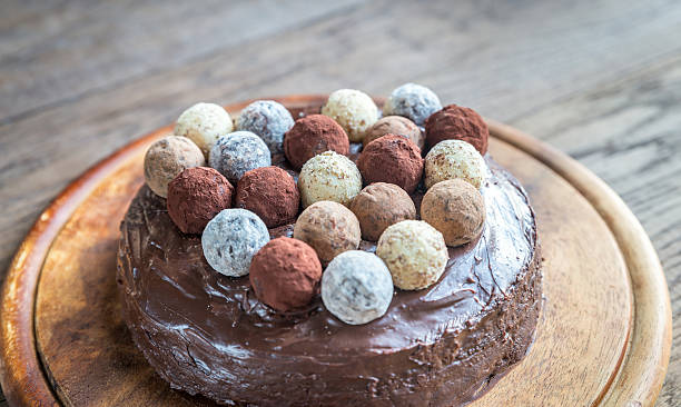 istock Sacher torte decorated with truffles 507254776