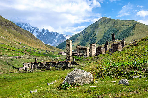 istock Ushguli village museum in Svaneti. Georgia 507255782
