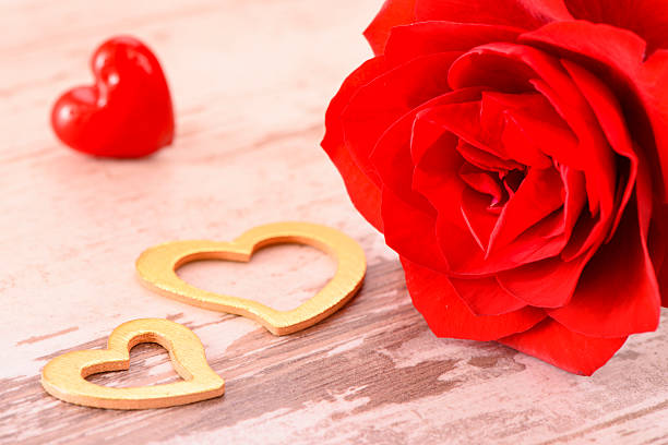 istock Valentines day in romance with red rose 507256078