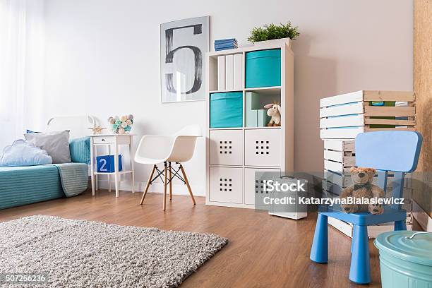 Space For Sleep And Play Stock Photo - Download Image Now - Child, Bedroom, Domestic Room