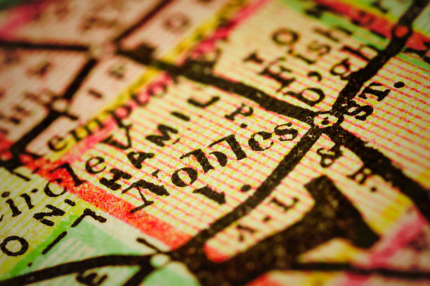 Noblesville, Indiana on an Antique map