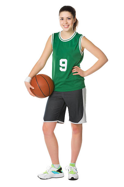Young girl basketball player