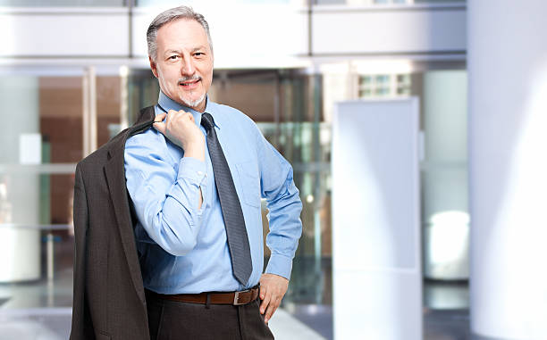 istock Male manager holding his jacket 507266013