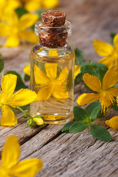 istock extract from the flowers of St. John's wort macro vertical 507266709
