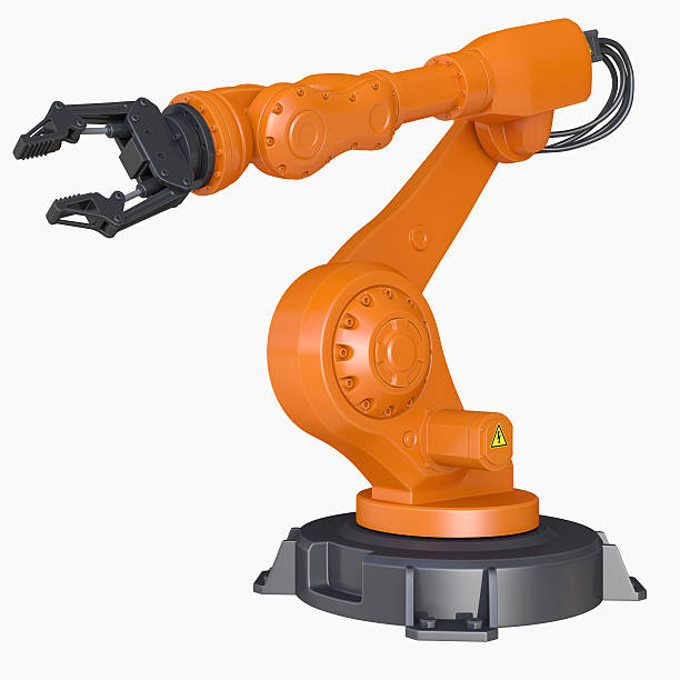 istock Industrial Robot Arm isolated on a white background 507266875