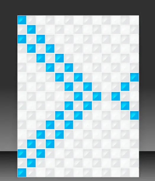 Vector illustration of Abstract blank. Pixel art. Vector