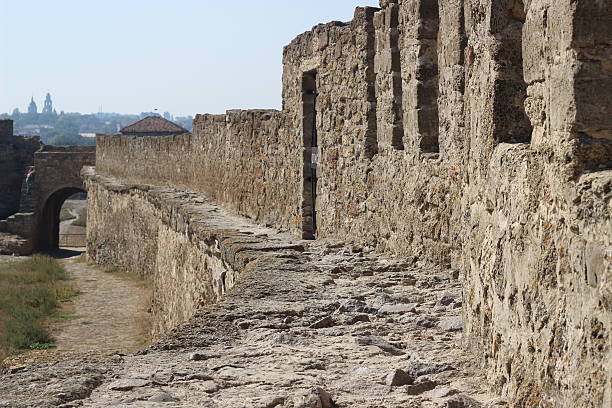 istock Stone wall of an ancient fortress 507270312