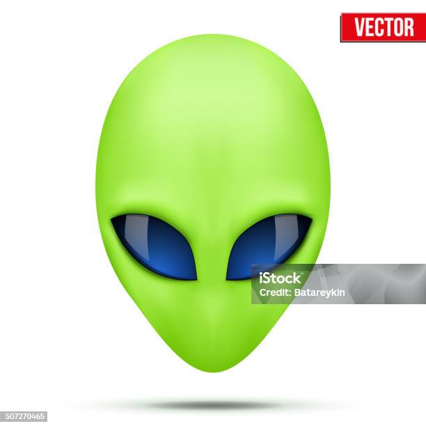 Alien Head Creature From Another World Vector Stock Illustration ...