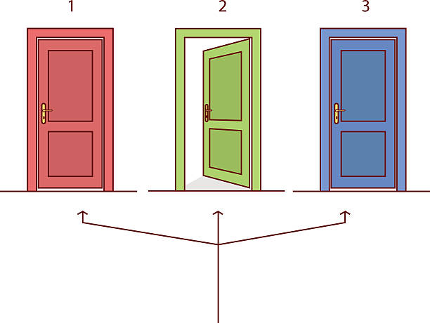 세 개의 서로 다른 색상. - footpath employment issues occupation outline stock illustrations