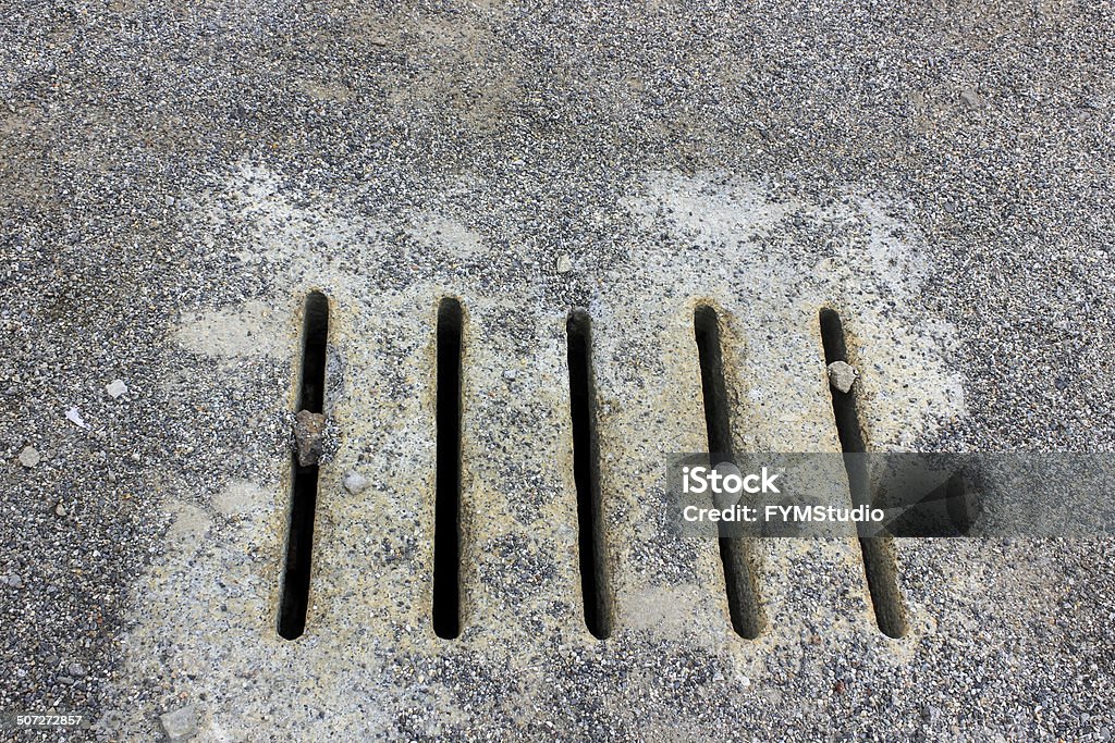 Drainage Grating Close up of drainage grating Close-up Stock Photo