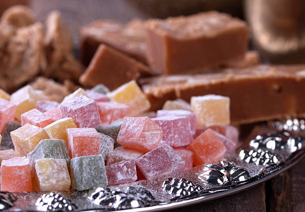 istock Oriental sweet on wooden background 507273004