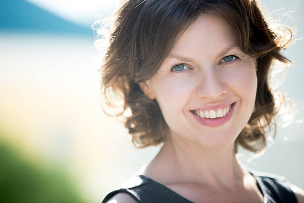 istock Young happy woman face 507275632
