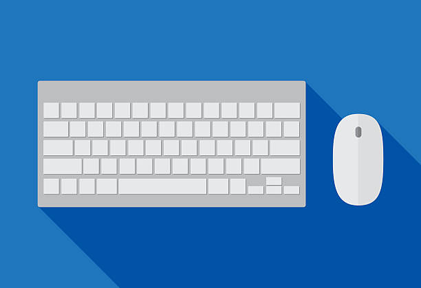 bildbanksillustrationer, clip art samt tecknat material och ikoner med computer keyboard and mouse - tangentbord