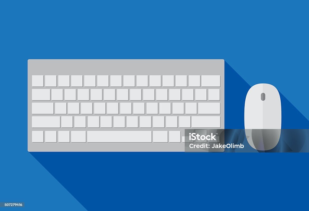 Computer Keyboard and Mouse Vector illustration of a computer keyboard and mouse. Computer Keyboard stock vector