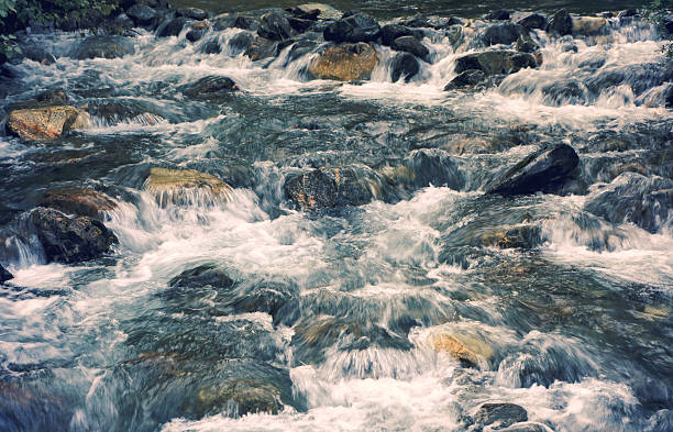 istock Motion of Norwegian mountain river in Aurland 507280678
