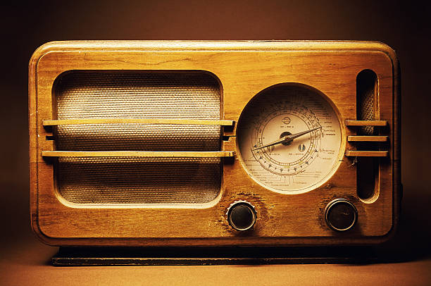 istock Old Wooden Radio Design 507282556