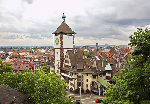 Vista panorámica de friburgo de brisgovia. Alemania photo