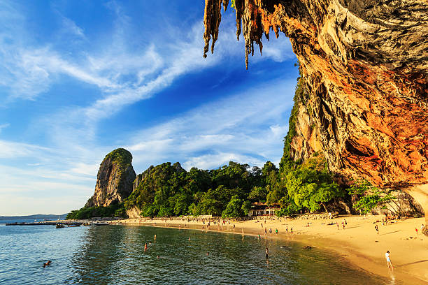 таиланд, краби. - thailand beach nautical vessel phuket province стоковые фото и изображения