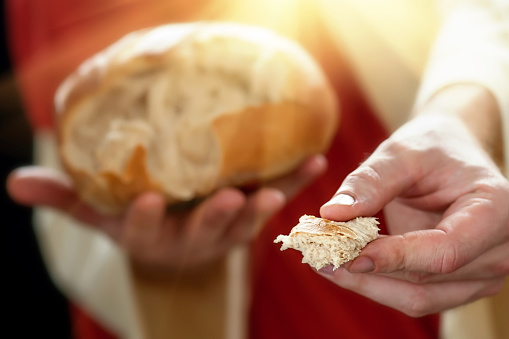 This image is ideal for celebrating the body of Christ and the bread of life.