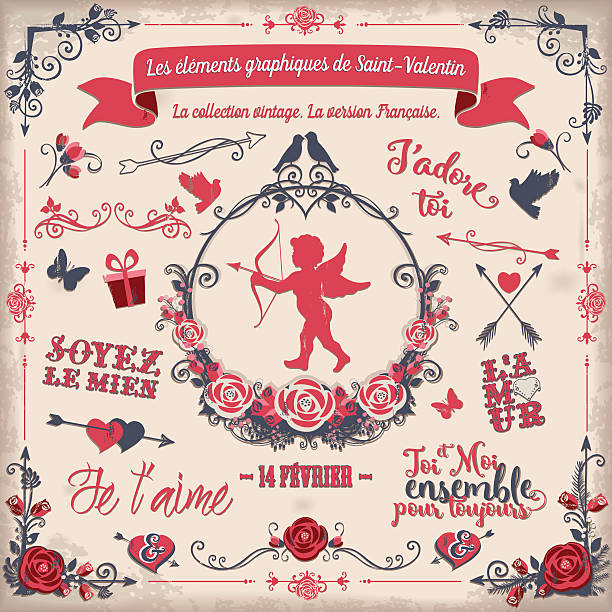 illustrations, cliparts, dessins animés et icônes de les éléments graphiques de saint-valentin - valentines day love single flower flower